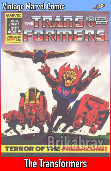 Vintage Marvel Transformers UK Comics Issue Numbers 1 to 100 (Used) Select Comic - One Supplied