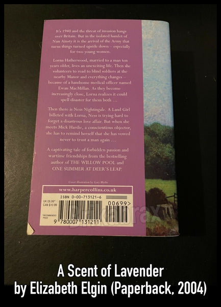 A Scent of Lavender by Elizabeth Elgin Paperback Book 2004 SOLD USED