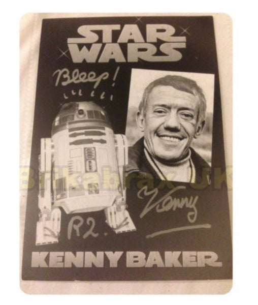 Actor Kenny Baker (Star Wars R2D2) : Genuine Autographed Photo Postcard - 6x4"
