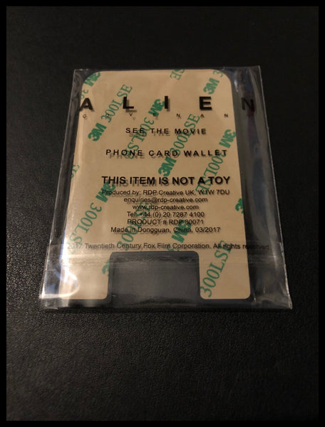 Alien Covenant Phone Card Wallet - Silicon Bank Card Holder - Online Exclusive NEW
