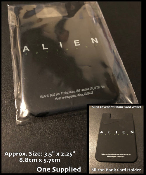 Alien Covenant Phone Card Wallet - Silicon Bank Card Holder - Online Exclusive NEW