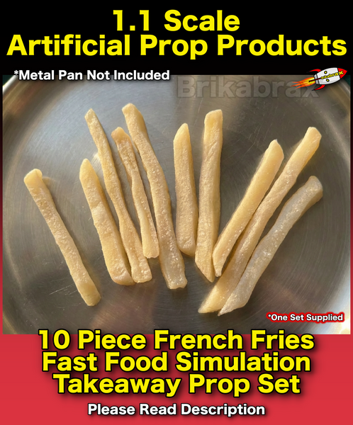 Artificial Prop Product 10 Piece French Fries Fast Food Simulation Takeaway Prop