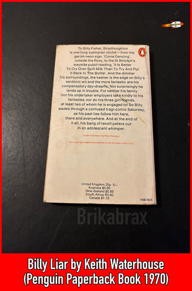Billy Liar by Keith Waterhouse Paperback Book 1970