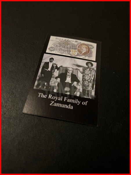 Coming to America Novelty Employee of the Month / The Royal Family of Zamunda Double Sided Mini Business Card - Size: 8.5cm x 5.5cm x 0.02cm