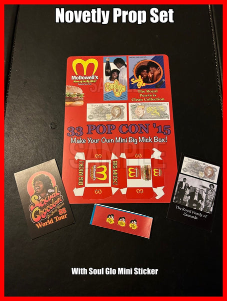 Coming to America Novelty Prop Set: McDowell's Burger Card Flier & Mini Cards Set (From 33 Pop Con 15)