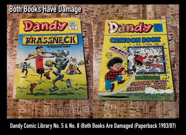 Dandy Comic Library No. 5 & No. 8 (Both Books Are Sold Damaged as a Bundle) Paperbacks
