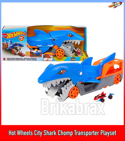 Hot Wheels City Shark Chomp Transporter Playset