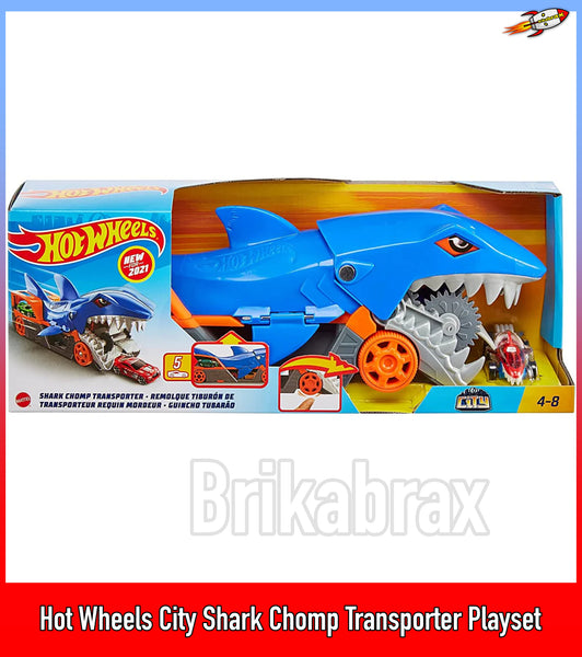 Hot Wheels City Shark Chomp Transporter Playset