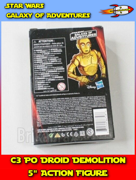 Star Wars Galaxy of Adventures C-3PO Droid Demolition Action Figure New Sealed