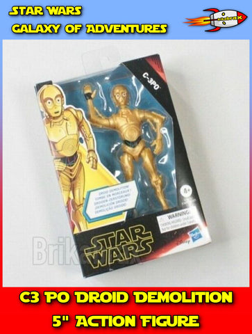 Star Wars Galaxy of Adventures C-3PO Droid Demolition Action Figure New Sealed