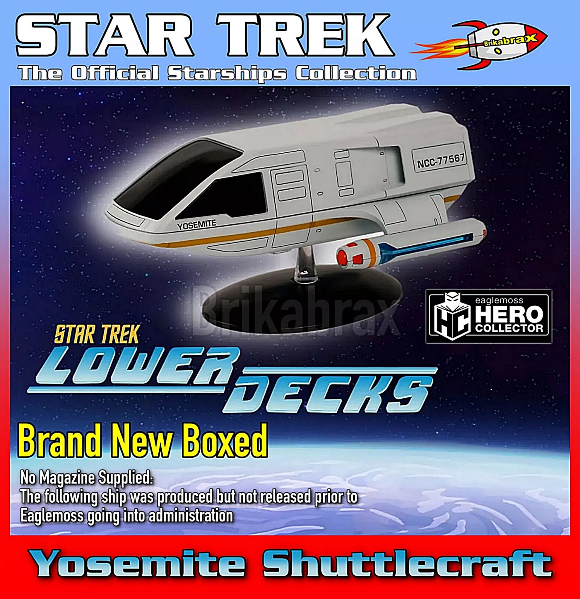 Eaglemoss Star Trek Lower Decks The Starship Collection: Yosemite Shuttlecraft