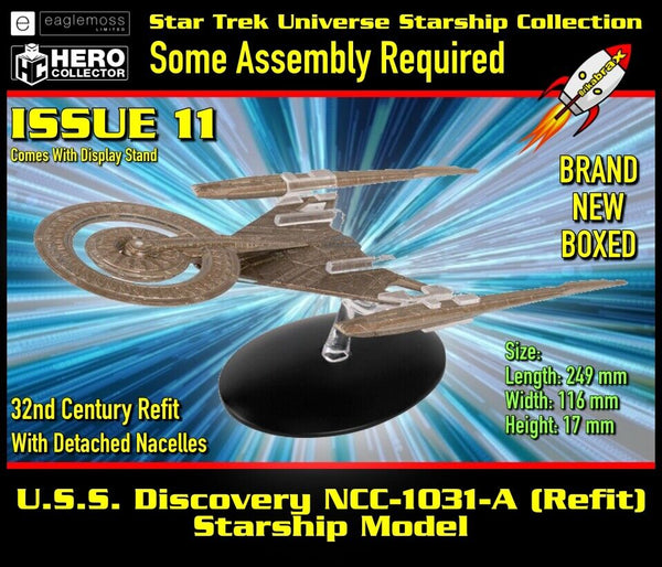 Eaglemoss Star Trek USS Discovery NCC-1031-A (32nd Century REFIT) Model Spaceship Brand New Boxed