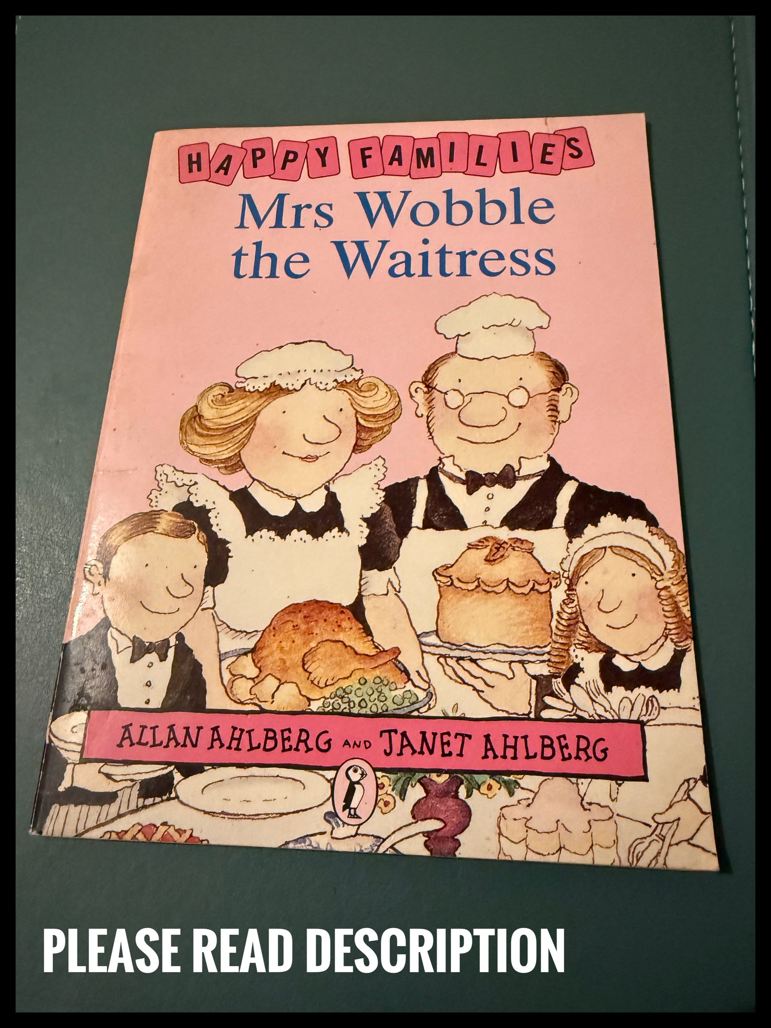 Mrs. Wobble the Waitress (Happy families) by Allan Ahlberg & Janet Ahlberg A Puffin Paperback Book 1988