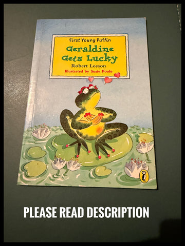 Geraldine Gets Lucky (First Young Puffin)-Robert Leeson, Susie Poole Paperback Book