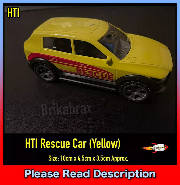 HTI Brand: Teamsterz Rescue Car (Yellow) 10.5cm Toy - USED (Read Description)