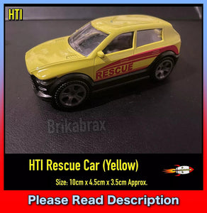 HTI Brand: Teamsterz Rescue Car (Yellow) 10.5cm Toy - USED (Read Description)