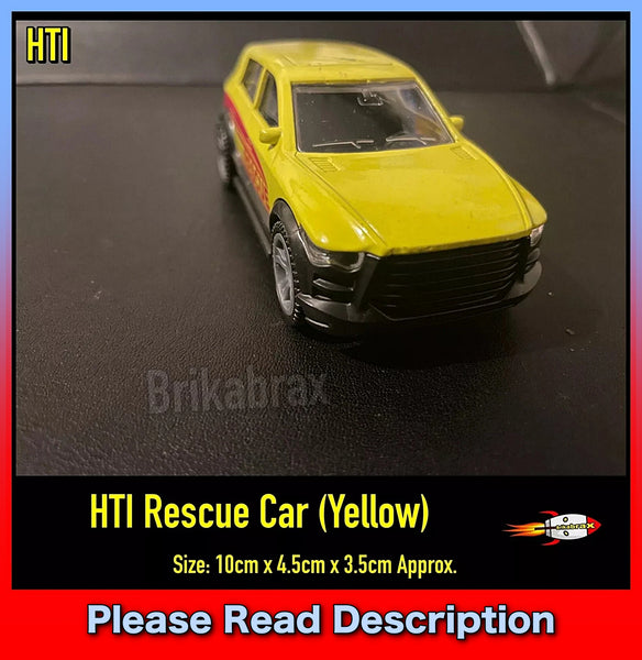 HTI Brand: Teamsterz Rescue Car (Yellow) 10.5cm Toy - USED (Read Description)