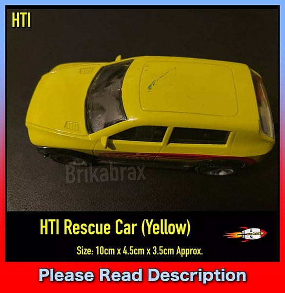 HTI Brand: Teamsterz Rescue Car (Yellow) 10.5cm Toy - USED (Read Description)