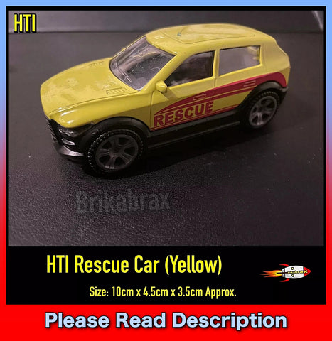HTI Brand: Teamsterz Rescue Car (Yellow) 10.5cm Toy - USED (Read Description)