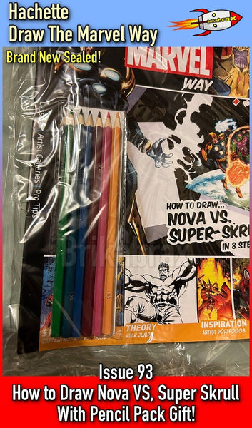 Hachette Part Works: Draw The Marvel Way Issue 93 With Pencil Pack - New Sealed