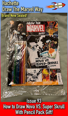 Hachette Part Works: Draw The Marvel Way Issue 93 With Pencil Pack - New Sealed