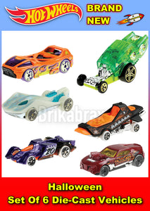 Hot Wheels Halloween Set Of 6 Die-Cast Vehicles - Toy Bundle