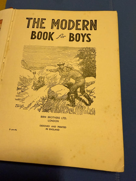 The Modern Book For Boys - Brin Brothers Edition Circa 1950 - Hardback Book - Sold Vintage Used