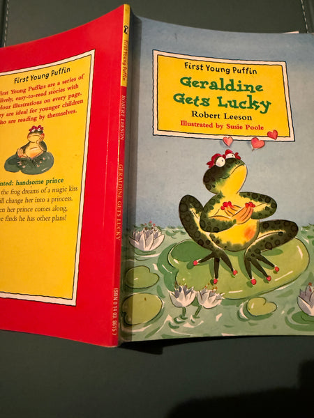 Geraldine Gets Lucky (First Young Puffin)-Robert Leeson, Susie Poole Paperback Book