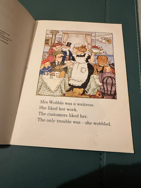 Mrs. Wobble the Waitress (Happy families) by Allan Ahlberg & Janet Ahlberg A Puffin Paperback Book 1988