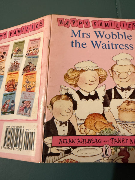 Mrs. Wobble the Waitress (Happy families) by Allan Ahlberg & Janet Ahlberg A Puffin Paperback Book 1988