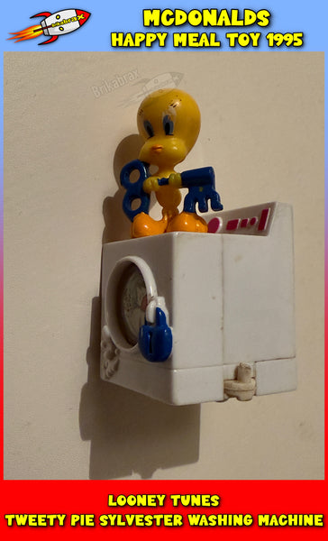 LOONEY TUNES Tweety Pie Sylvester Washing Machine McDonald's 1995 (USED)
