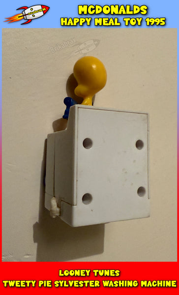 LOONEY TUNES Tweety Pie Sylvester Washing Machine McDonald's 1995 (USED)