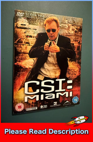 CSI Miami Season 4 Part 1 - Episodes 1-14 (PAL Region 2 DVD Set) SOLD USED