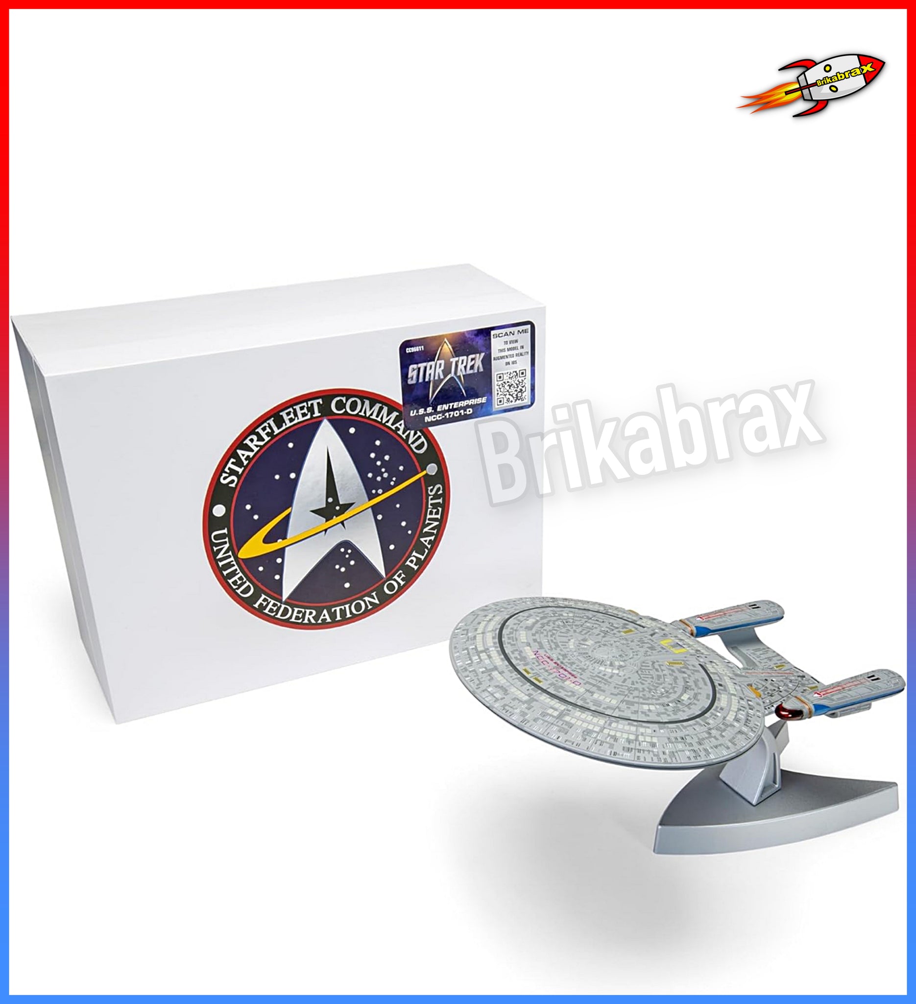 Corgi Diecast Spaceship USS Enterprise NCC 1701 D (TNG) (The Next Generation) - Spaceship Toy Model New Boxed