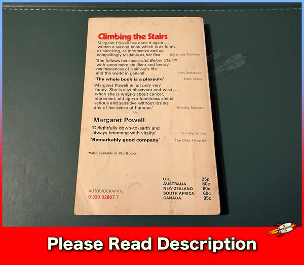 Climbing the Stairs By Margaret Powell (Pan Paperback Book 1971)