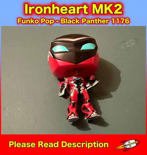 Funko Pop! Marvel Studios Black Panther Ironheart MK2 Fig #1176 Wakanda Forever (SOLD USED - NO BOX)
