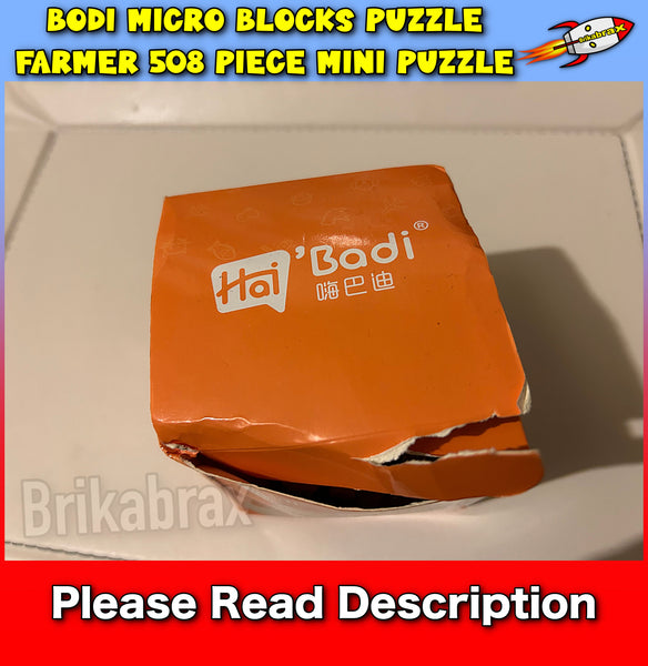 Bodi Micro Blocks Puzzle FARMER 508 Piece Mini Puzzle (Box Damaged)