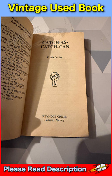 Keyhole Crime Catch As Catch Can by Charlotte Armstrong (Paperback Book 1981)