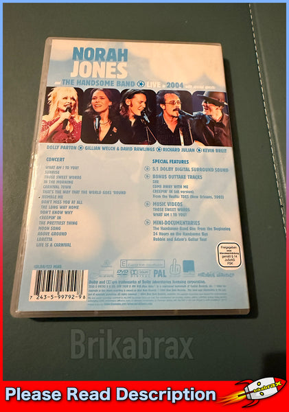 Norah Jones And The Handsome Band Live 2004 (DVD PAL Region 0) SOLD USED