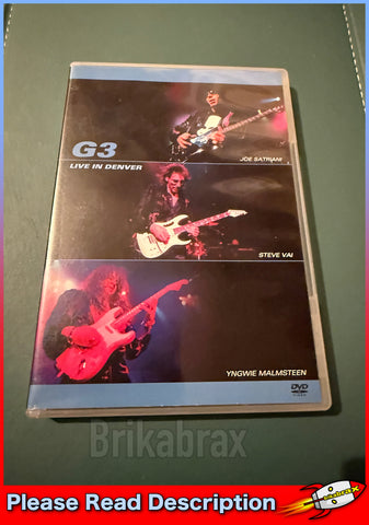 G3 Live In Denver (DVD PAL Region 0) SOLD USED
