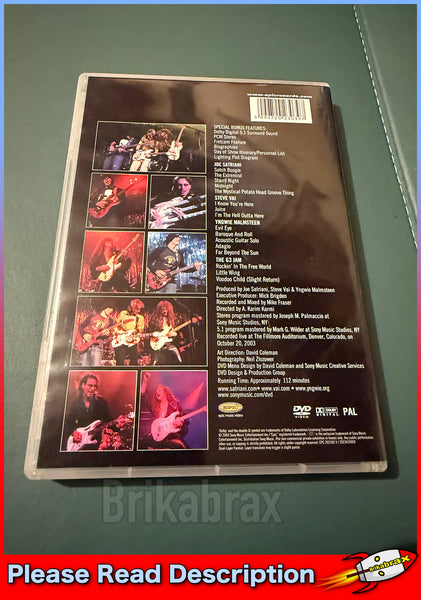 G3 Live In Denver (DVD PAL Region 0) SOLD USED