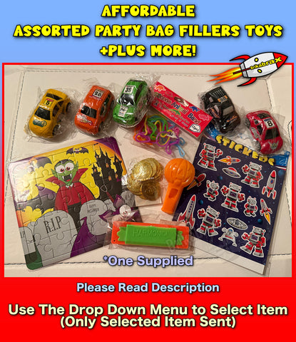 Assorted Party Bag Fillers Toys Children's Kids School Pinata Filler Loot Toy Cars Gold Coins Plus More (Select Item)