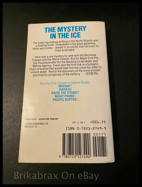 Iceberg by Clive Cussler Paperback Book, 1984
