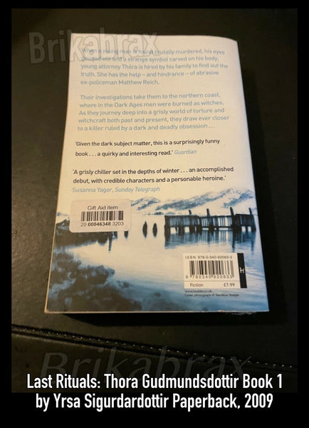 Last Rituals By Yrsa Sigurdardottir, Bernard Scudder Paperback Book 2009