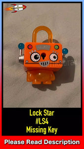 Hasbro: Lock Star (#LS4 Missing Key) Monster Shaped Toy Lock