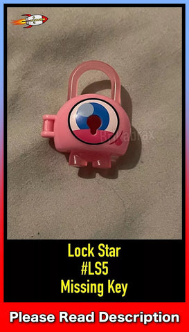 Hasbro: Lock Star (#LS5 Missing Key) Monster Shaped Toy Lock