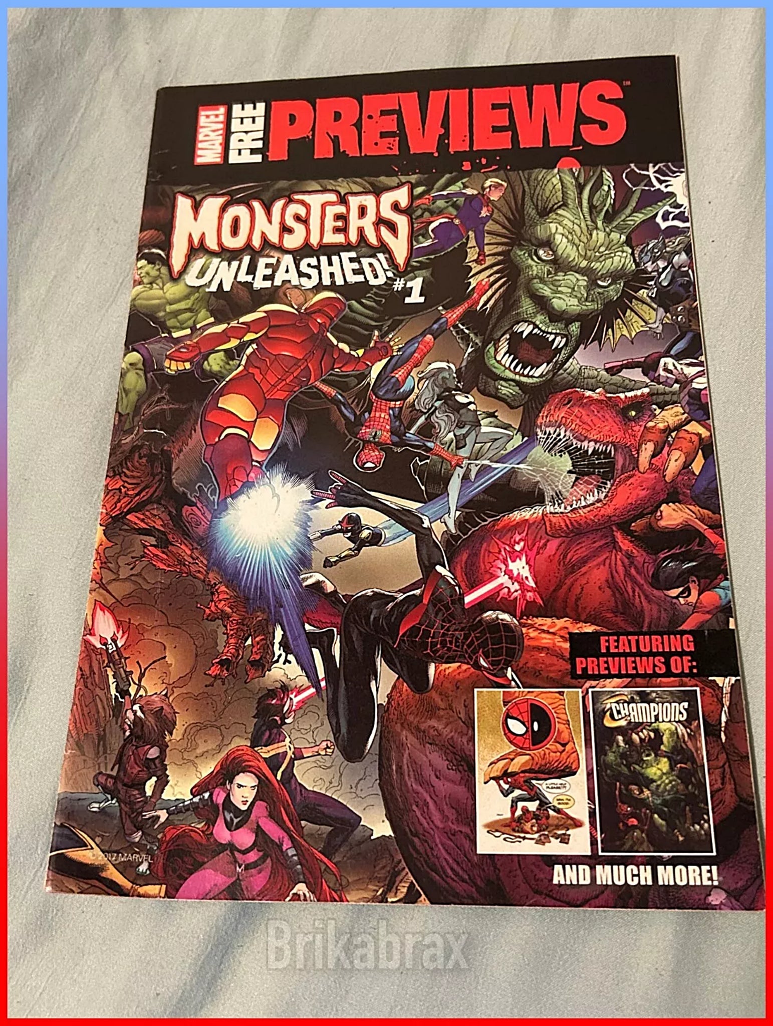 Marvel Previews Monsters Unleashed Jan 2017 - Paper Comic (Damaged) Used