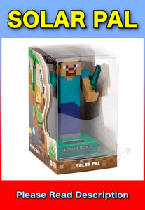 Minecraft Steve Solar Pal - New Boxed