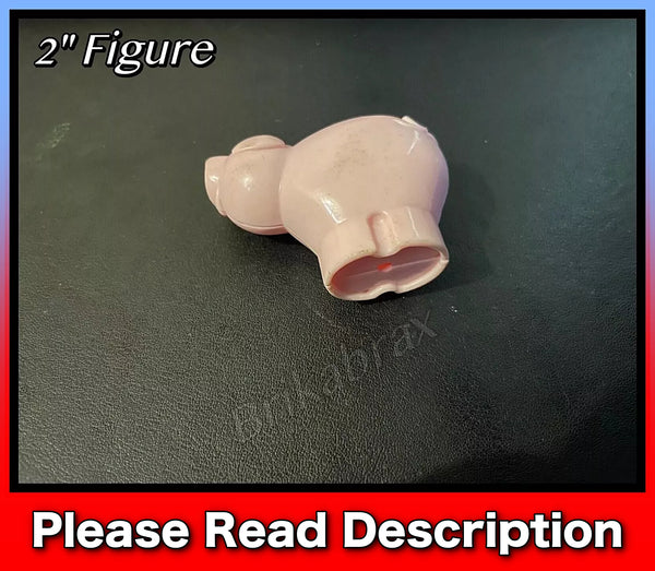 Vintage Cute Pig Mini Figure 2" (Used) Plastic For Farmyards