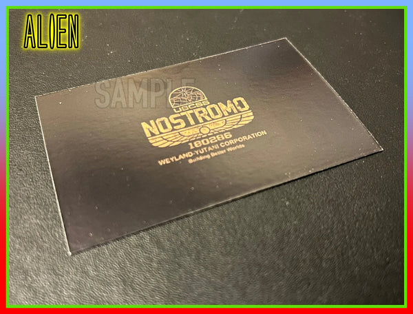 Replica Inspired Prop & Cosplay Alien Business Card: Warrent Officer Ellen Ripley Card - Double Side Print (Made From Gloss/Matte Card)